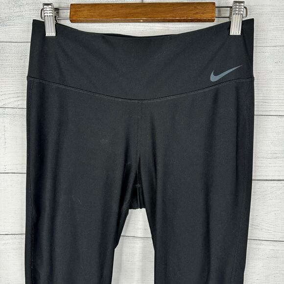 Nike Womens Size Medium Dri Fit Power Training Cropped Leggings 802948-010 - Picture 4 of 10
